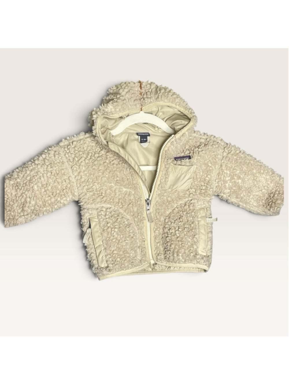 Patagonia Baby Retro-X Cream Sherpa Fleece Jacket 12-18M
